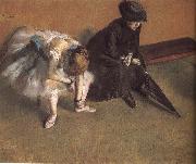 Edgar Degas Waiting oil painting artist
